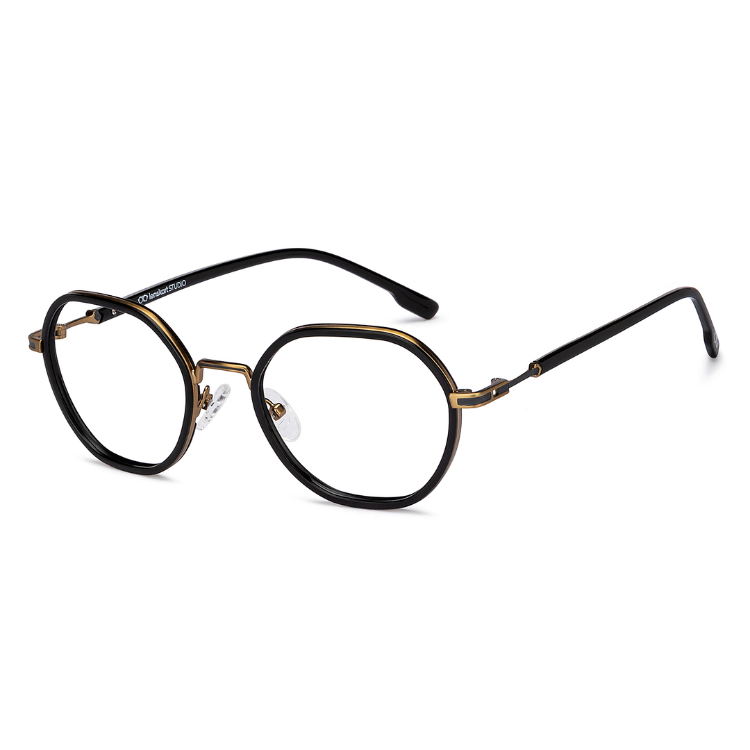 Lenskart Studio Online Black Full Rim Geometric left side