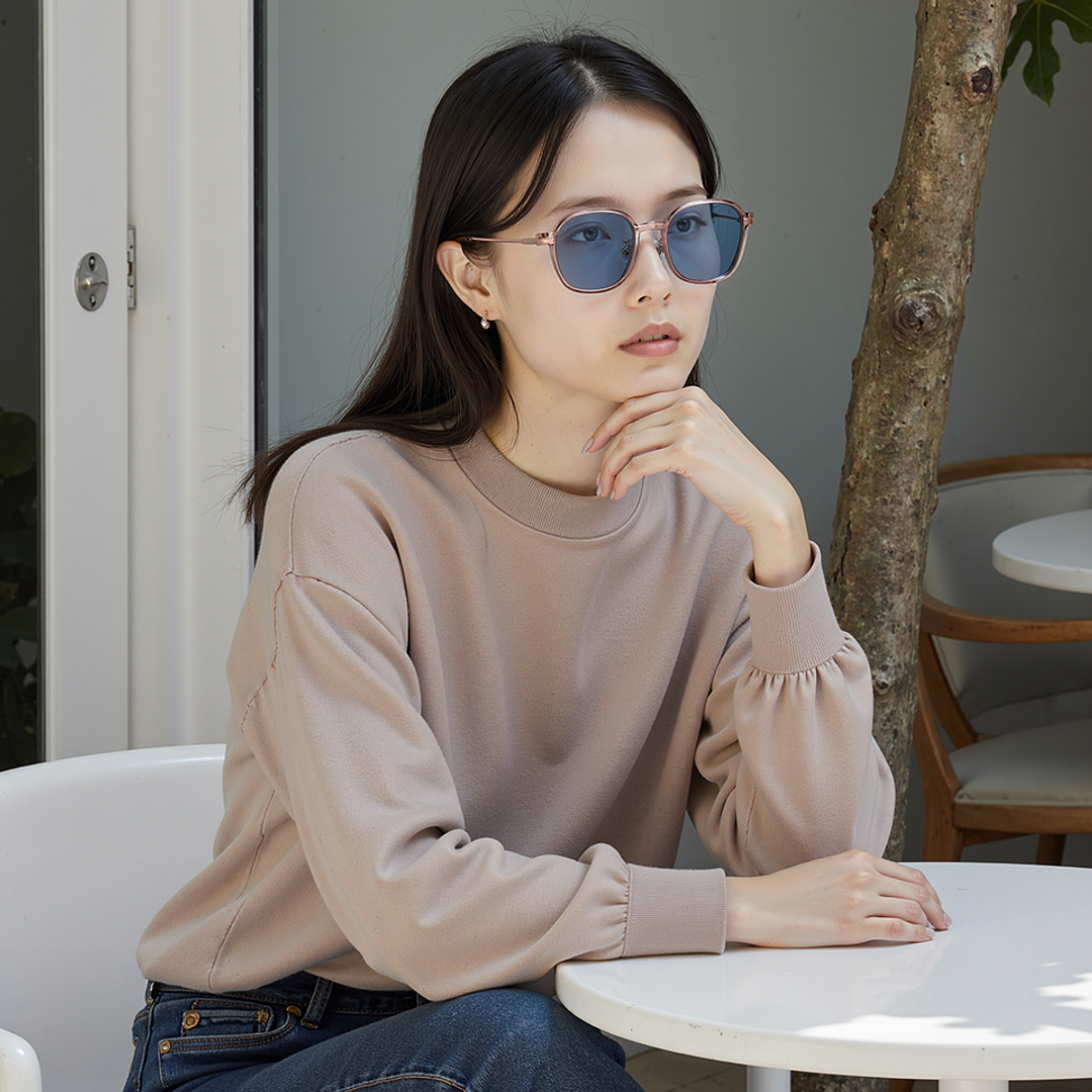 Lenskart Air Online Dark Brown Full Rim Square left side