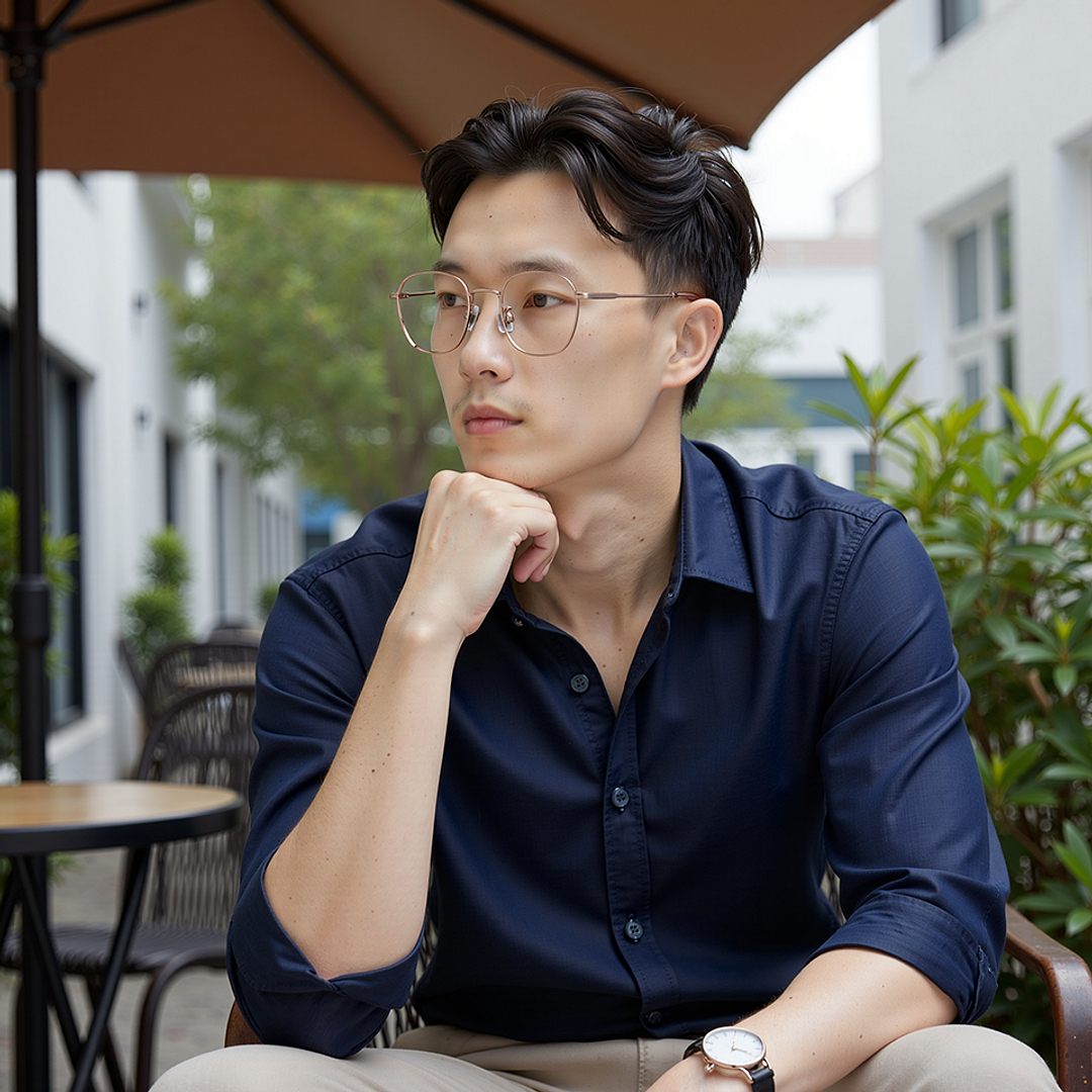 Lenskart Air Online Dark Brown Full Rim Square right side