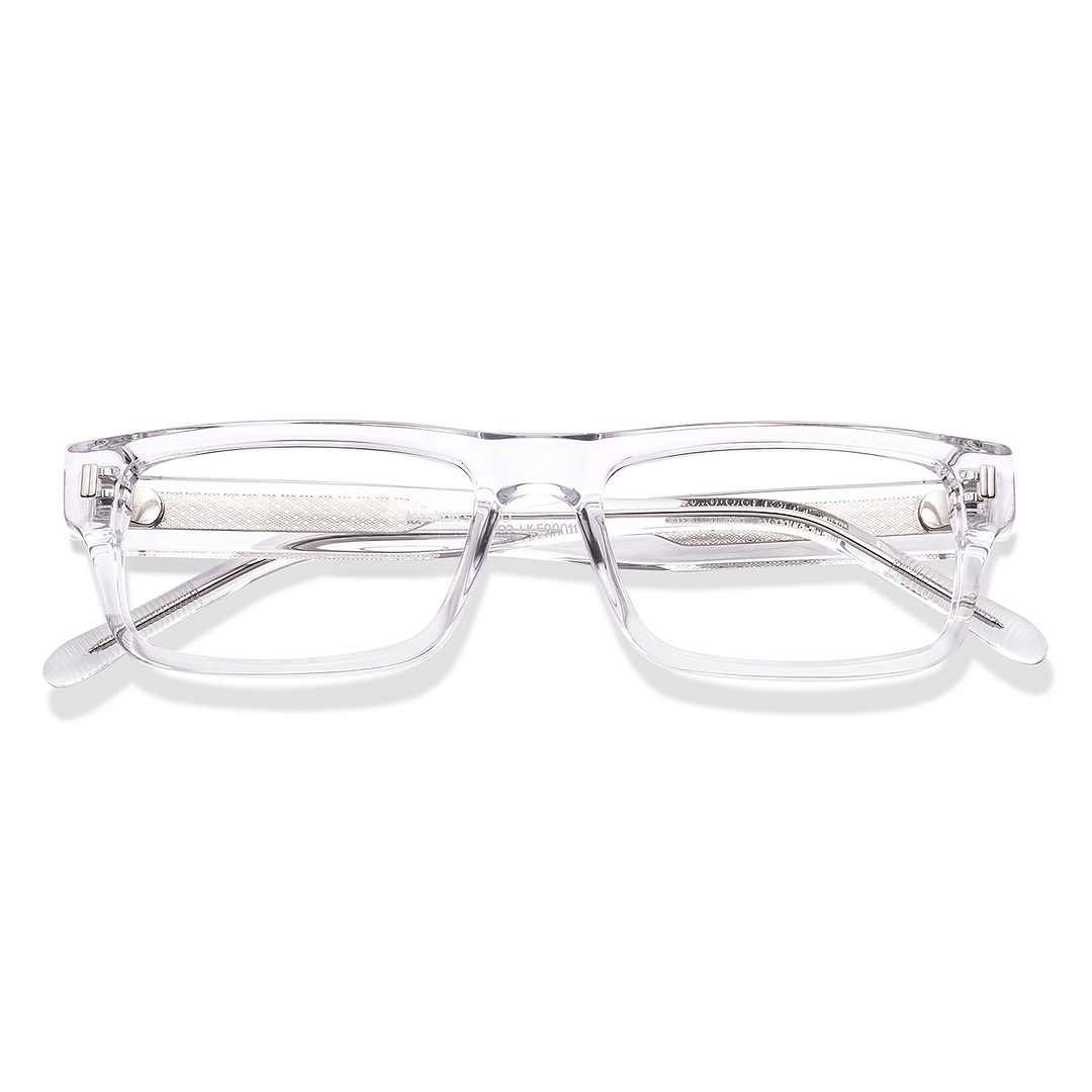 Lenskart Studio Online Crystal Transparent Full Rim Rectangle right side
