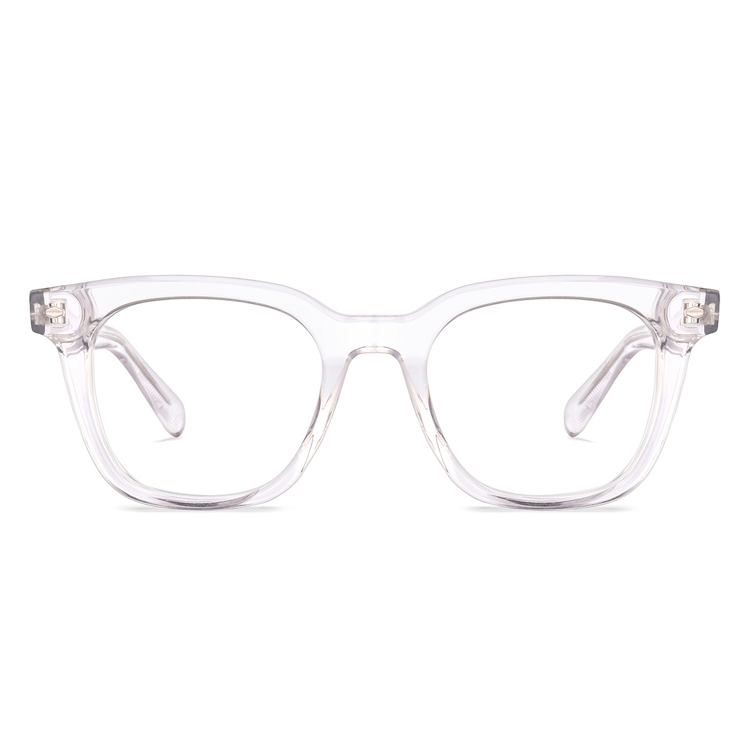 Lenskart Studio Online Crystal Transparent Full Rim Square right side