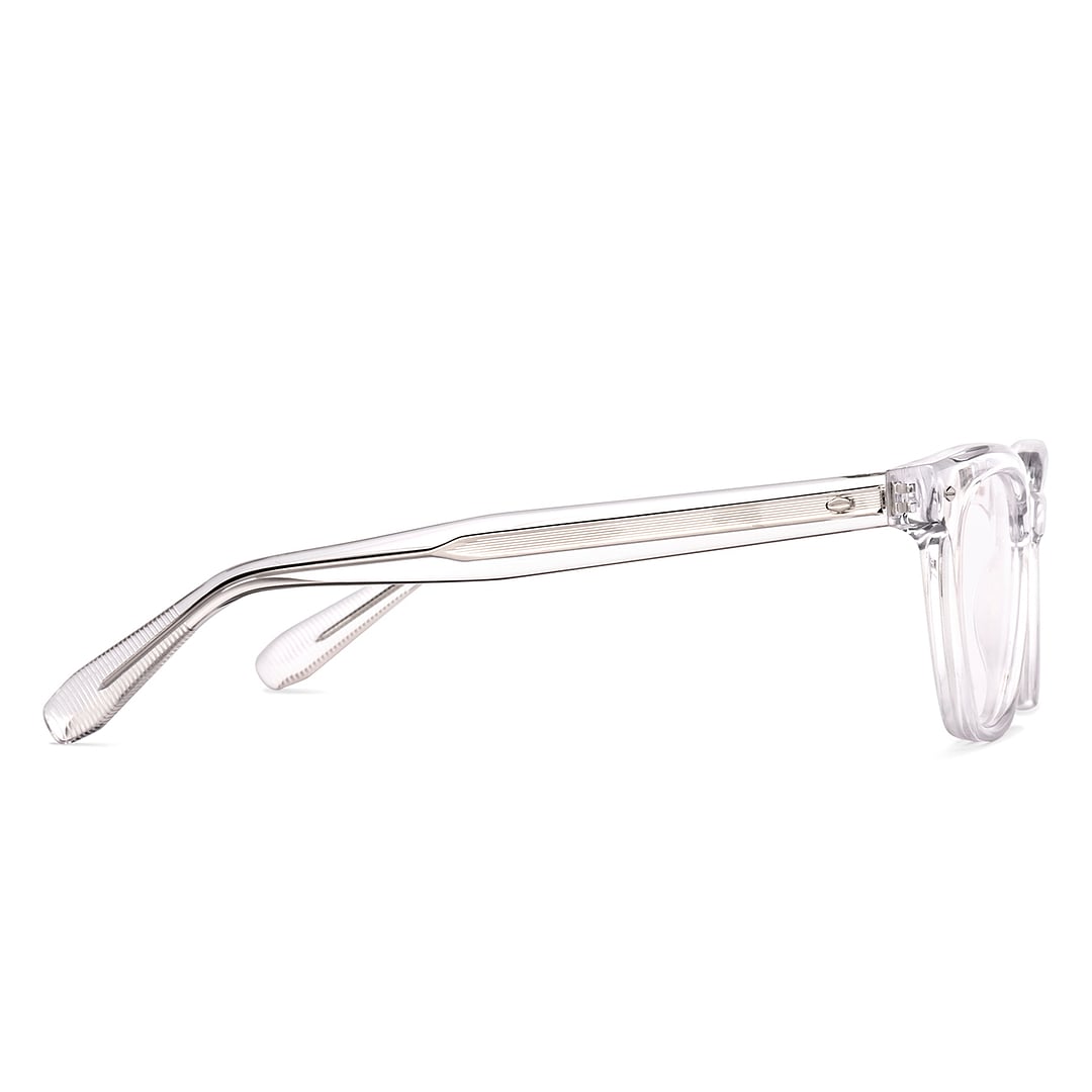 Lenskart Studio Online Crystal Transparent Full Rim Square right side