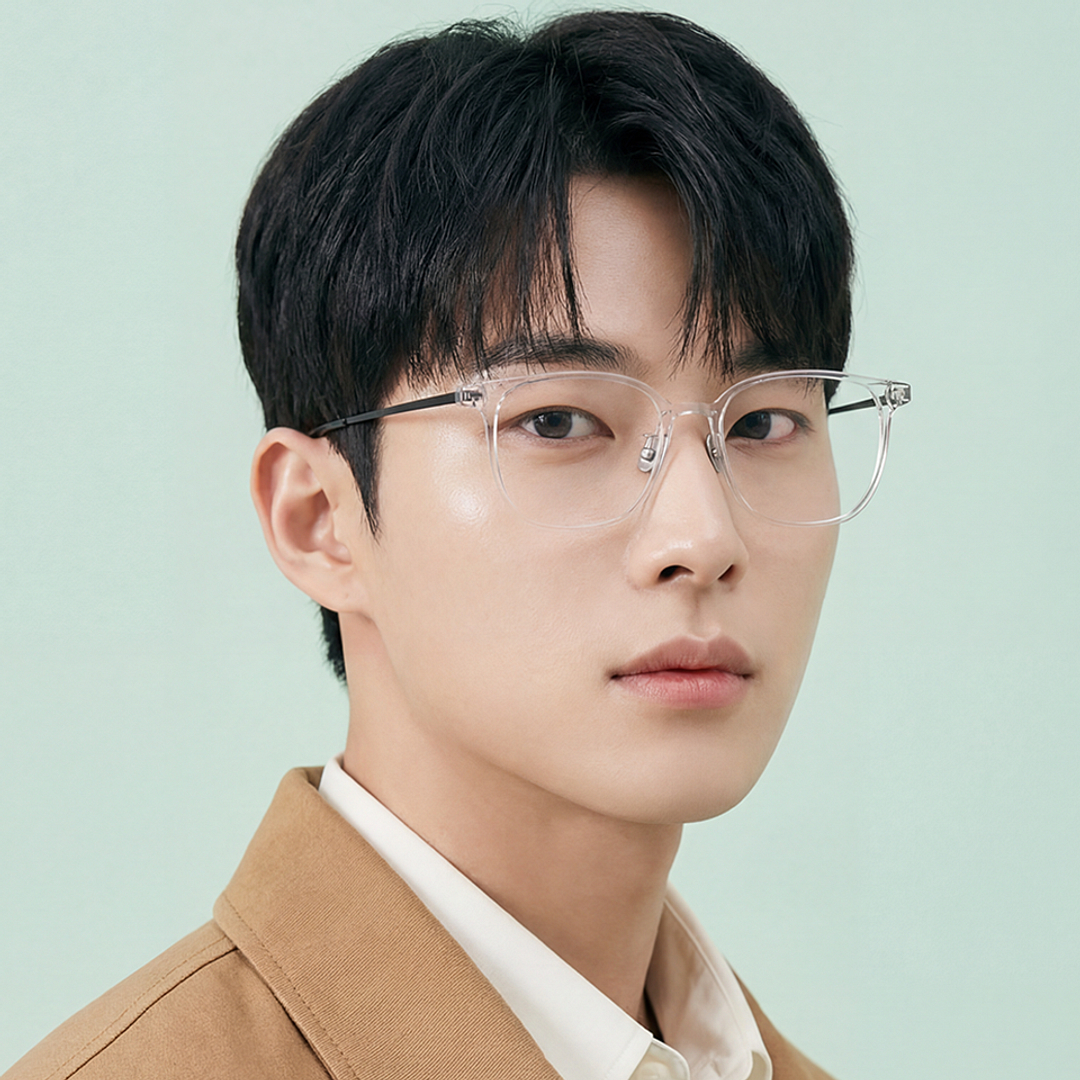 Lenskart Crystal Transparent Full Rim Square right side