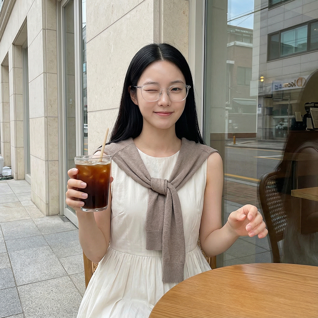 Lenskart Crystal Transparent Full Rim Square right side