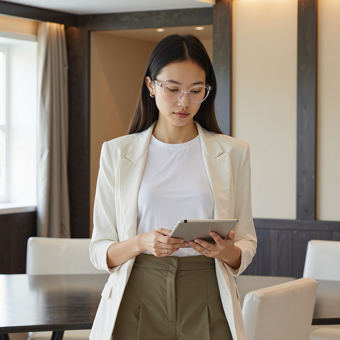 Lenskart Crystal Transparent Full Rim Cat Eye right side