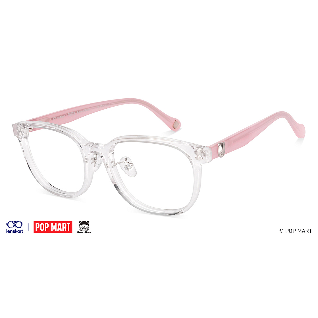 Lenskart Crystal Transparent Full Rim Square left side