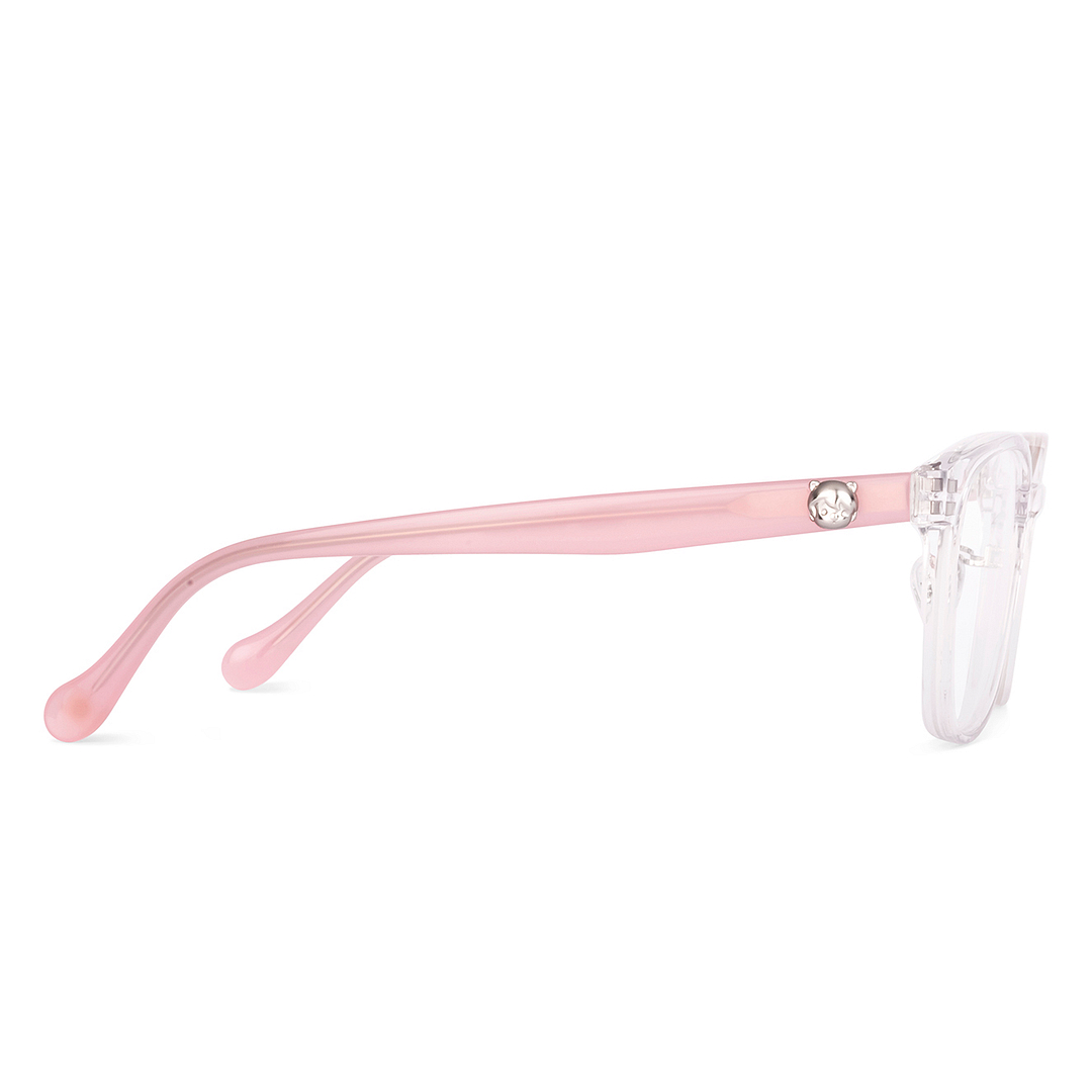 Lenskart Crystal Transparent Full Rim Square left side