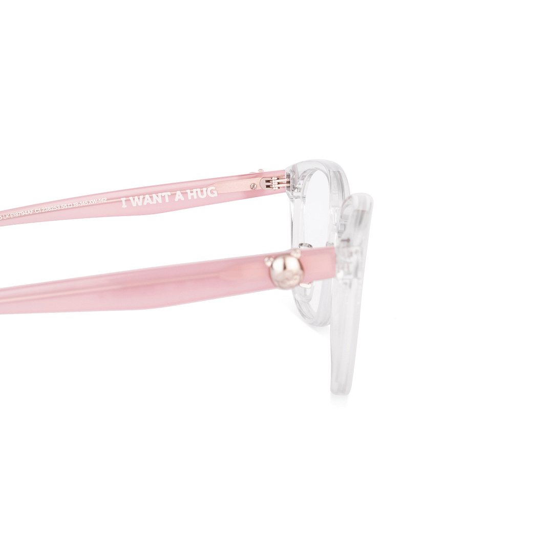 Lenskart Crystal Transparent Full Rim Square left side