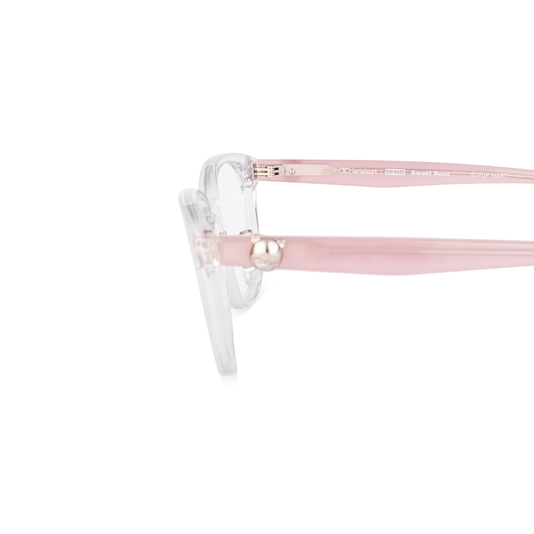 Lenskart Crystal Transparent Full Rim Square right side