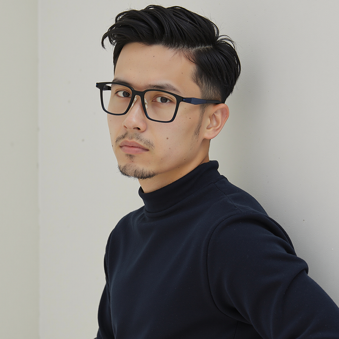 Lenskart Air LA Black Full Rim Square right side