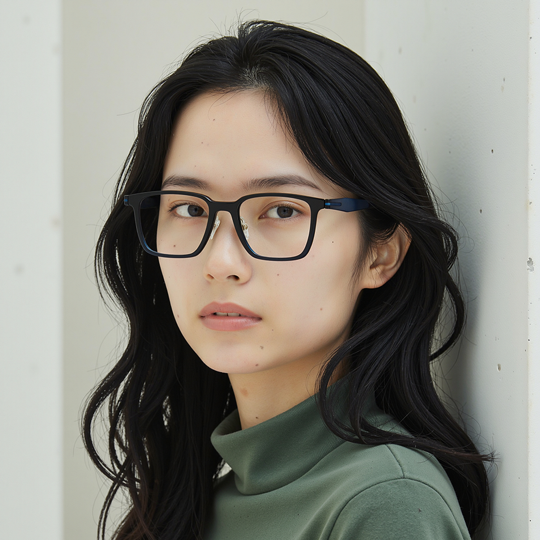 Lenskart Air LA Black Full Rim Square right side