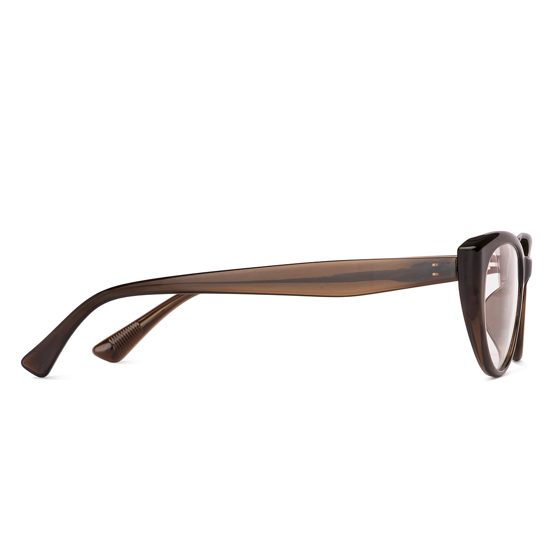 Lenskart Air Dark Brown Full Rim Cat Eye left side