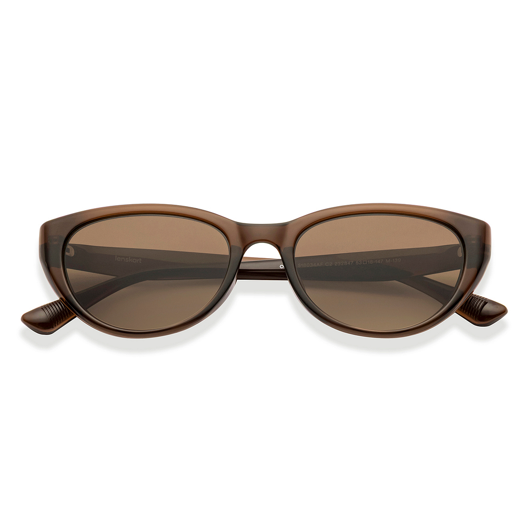 Lenskart Dark Brown Full Rim Cat Eye left side