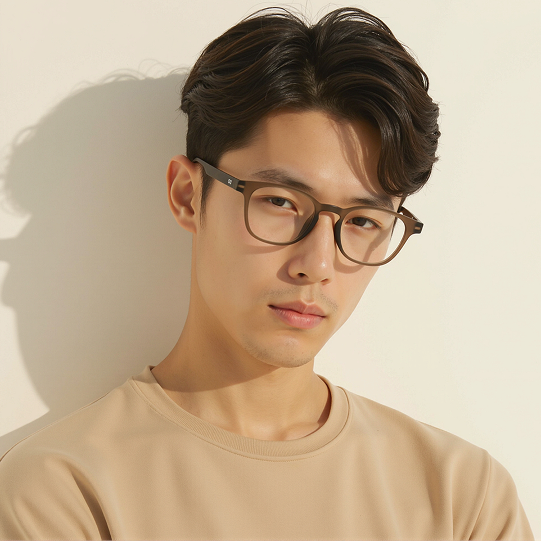 Lenskart Hustlr Dark Brown Full Rim Square left side