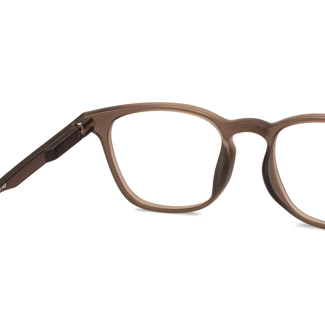 Lenskart Hustlr Dark Brown Full Rim Square right side