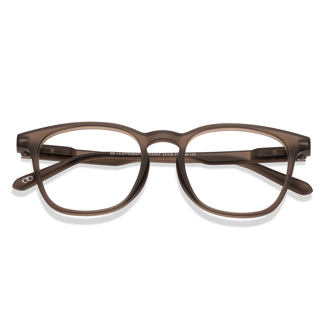 Lenskart Hustlr Dark Brown Full Rim Square left side
