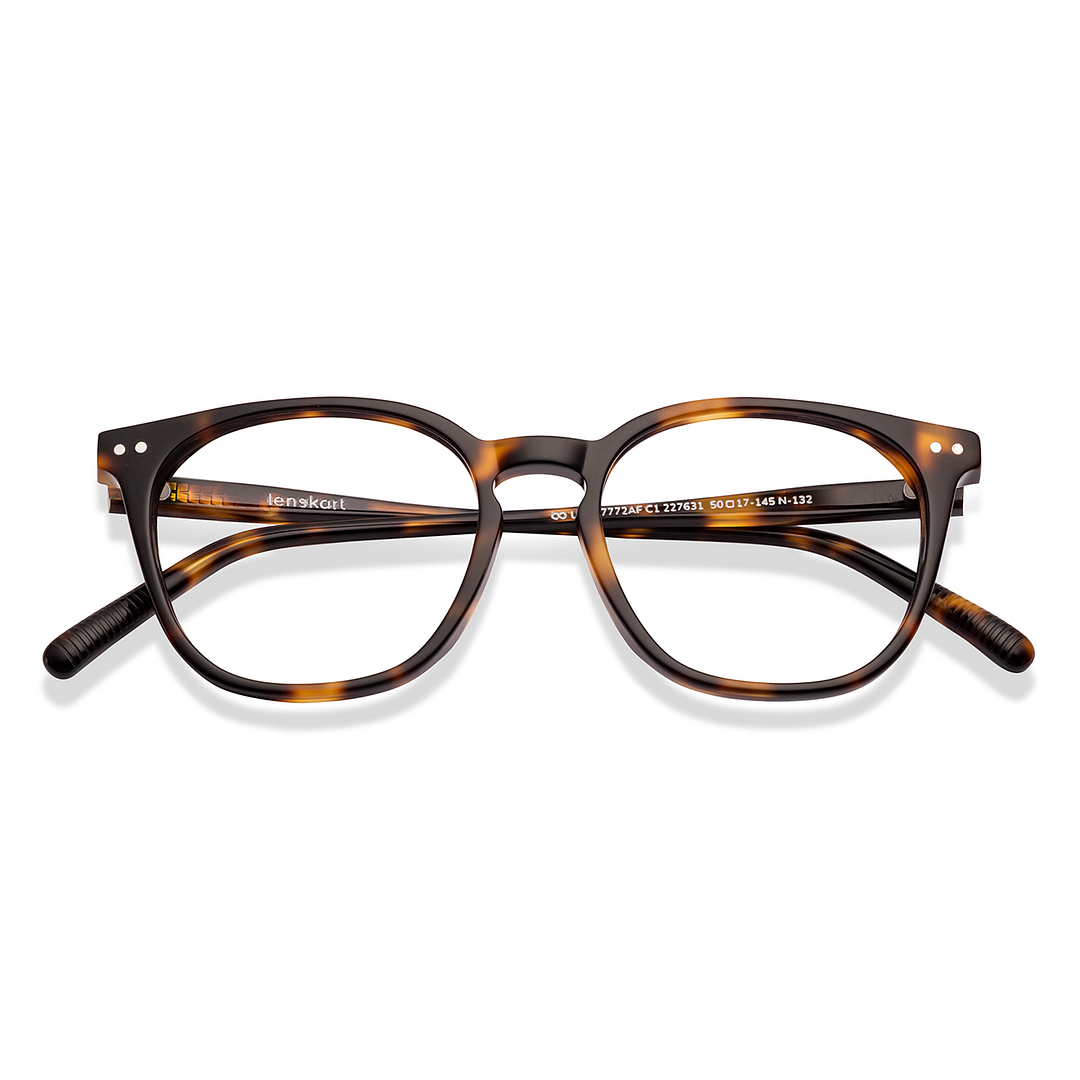 Lenskart Dark Brown Full Rim Square left side
