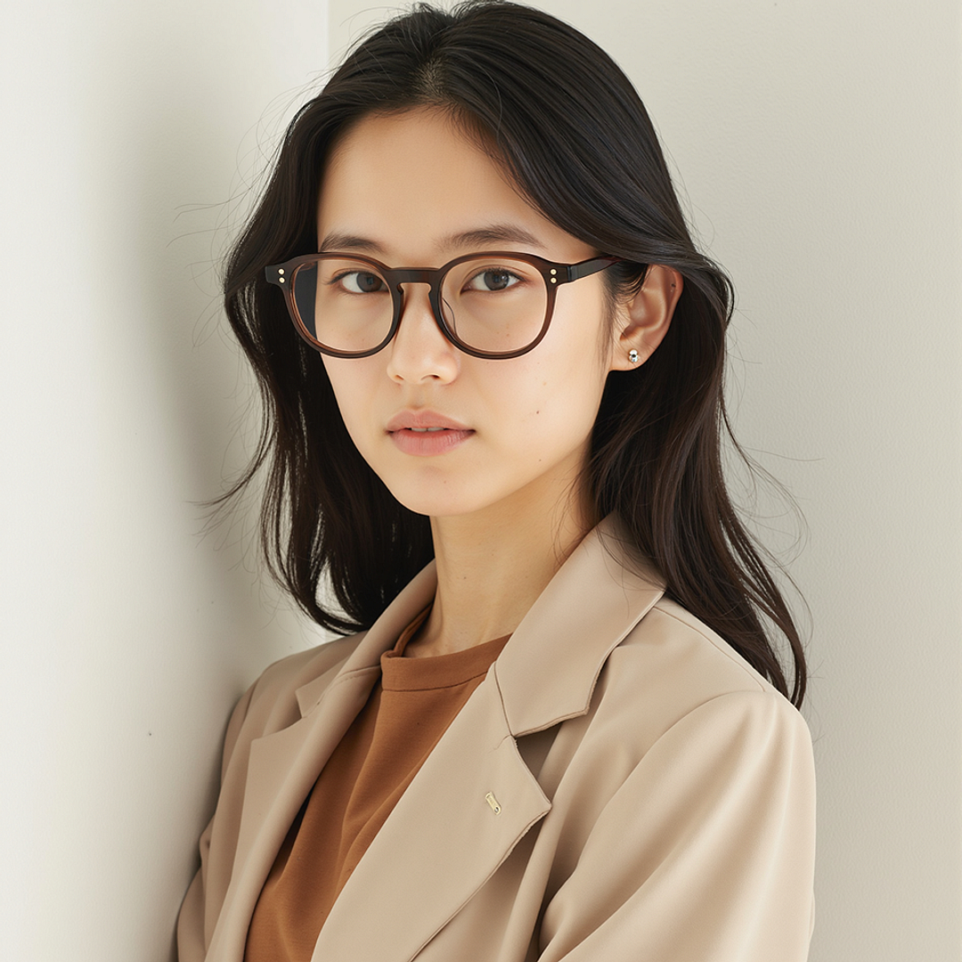 Lenskart Dark Brown Full Rim Square left side