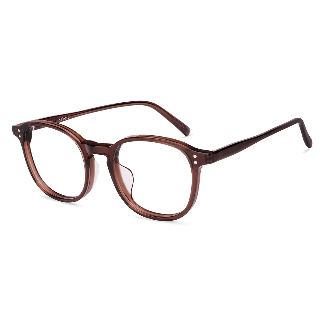 Lenskart Dark Brown Full Rim Square left side
