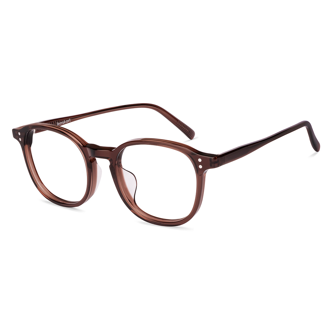 Lenskart Dark Brown Full Rim Square left side