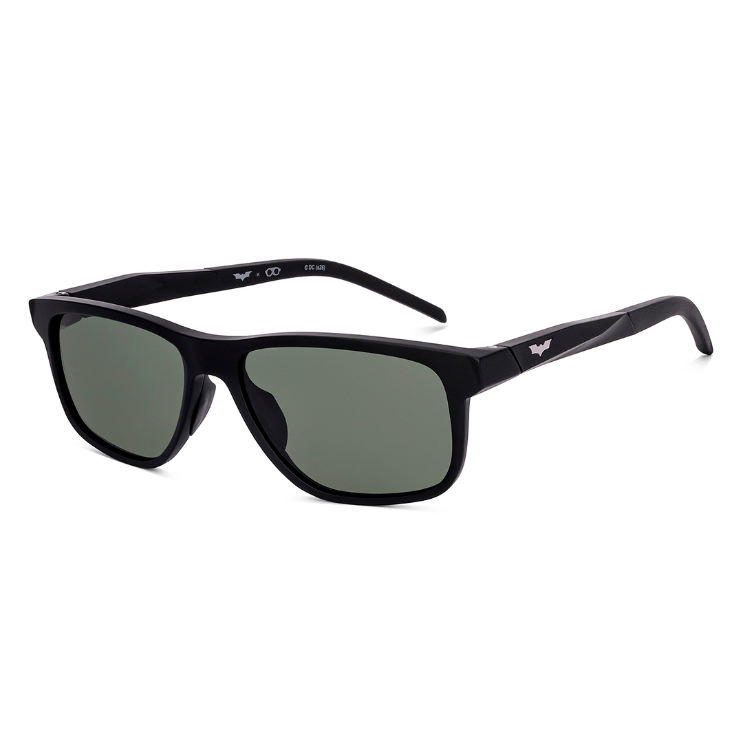 Lenskart STUDIO Matte Black Full Rim Rectangle left side