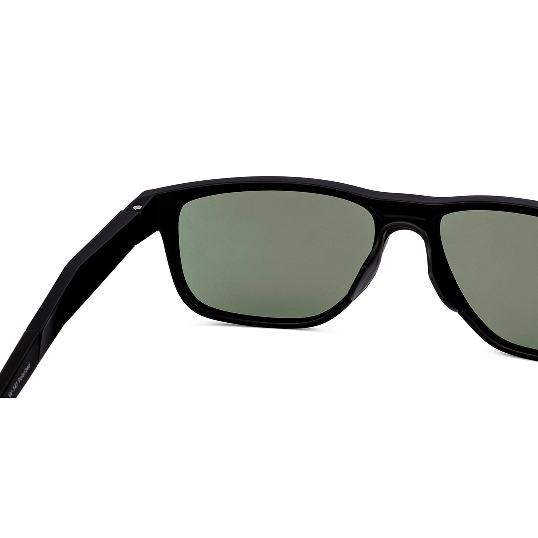 Lenskart STUDIO Matte Black Full Rim Rectangle left side