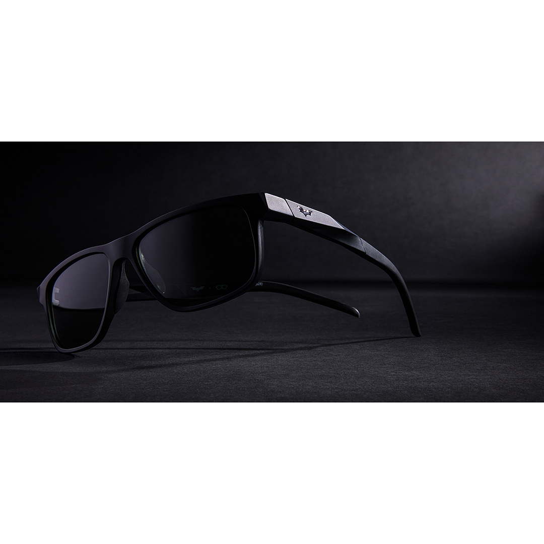 Lenskart STUDIO Matte Black Full Rim Rectangle left side