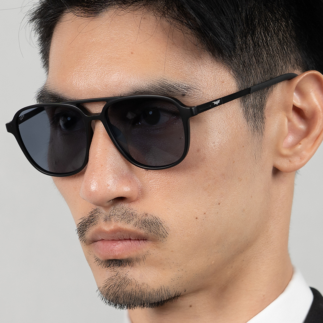 Lenskart Black Full Rim Aviator right side