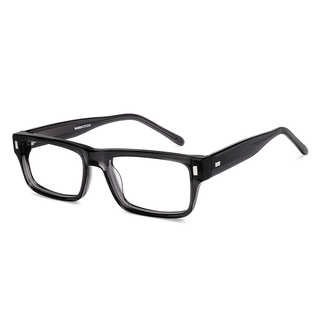 Lenskart Studio Online Light Gray Full Rim Rectangle right side