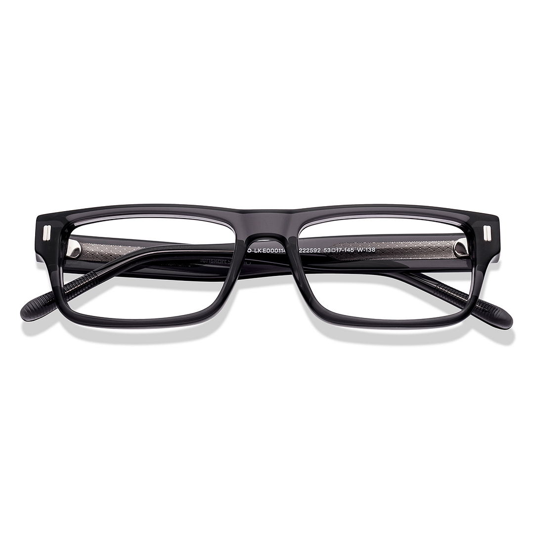 Lenskart Studio Online Light Gray Full Rim Rectangle left side