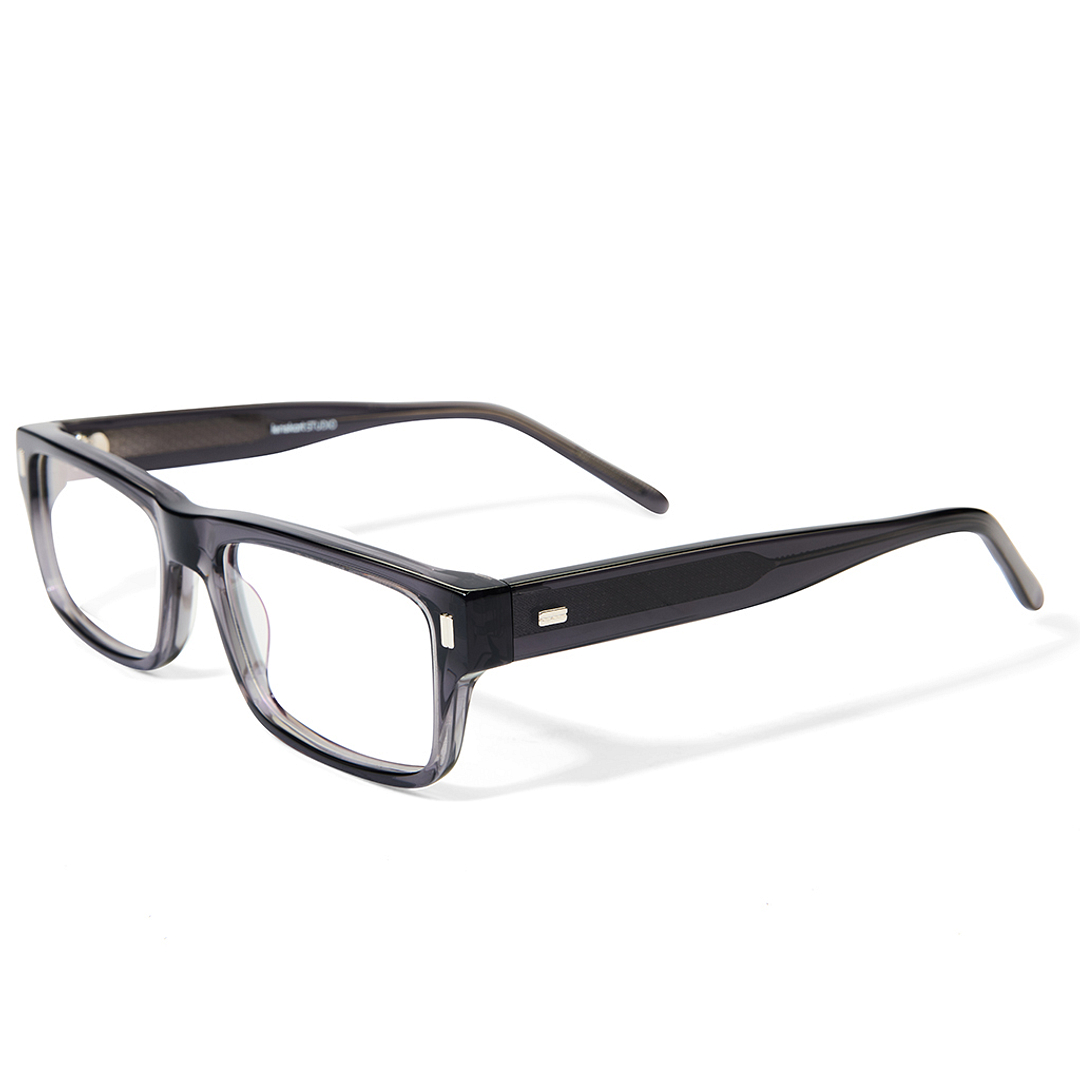 Lenskart Studio Online Light Gray Full Rim Rectangle left side