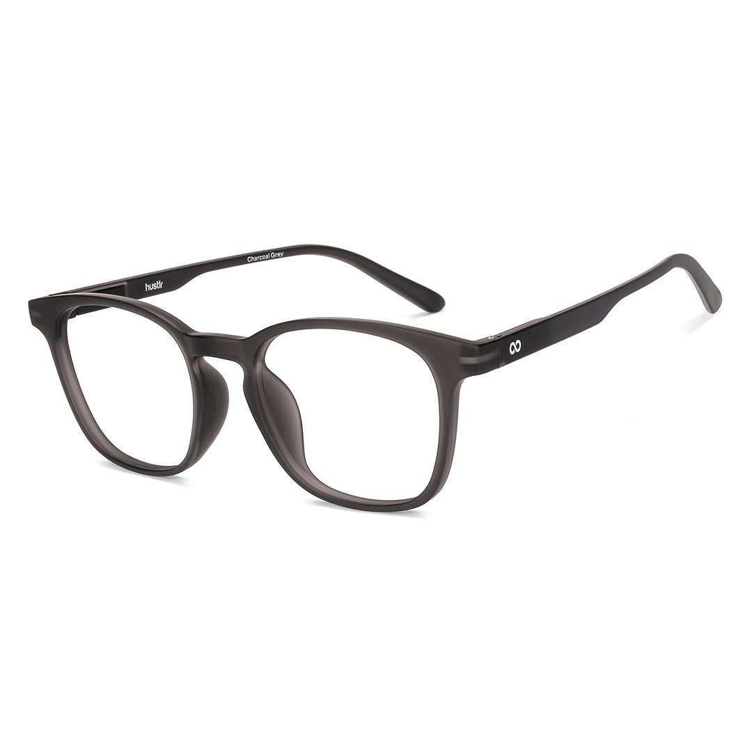 Lenskart Hustlr Dark Gray Full Rim Square left side