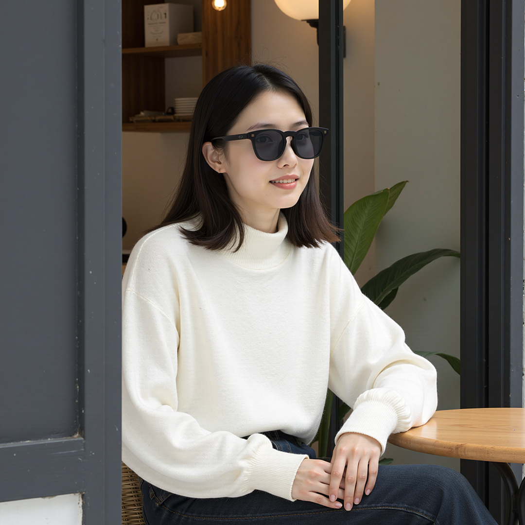 Lenskart Hustlr Dark Grey Full Rim Square left side