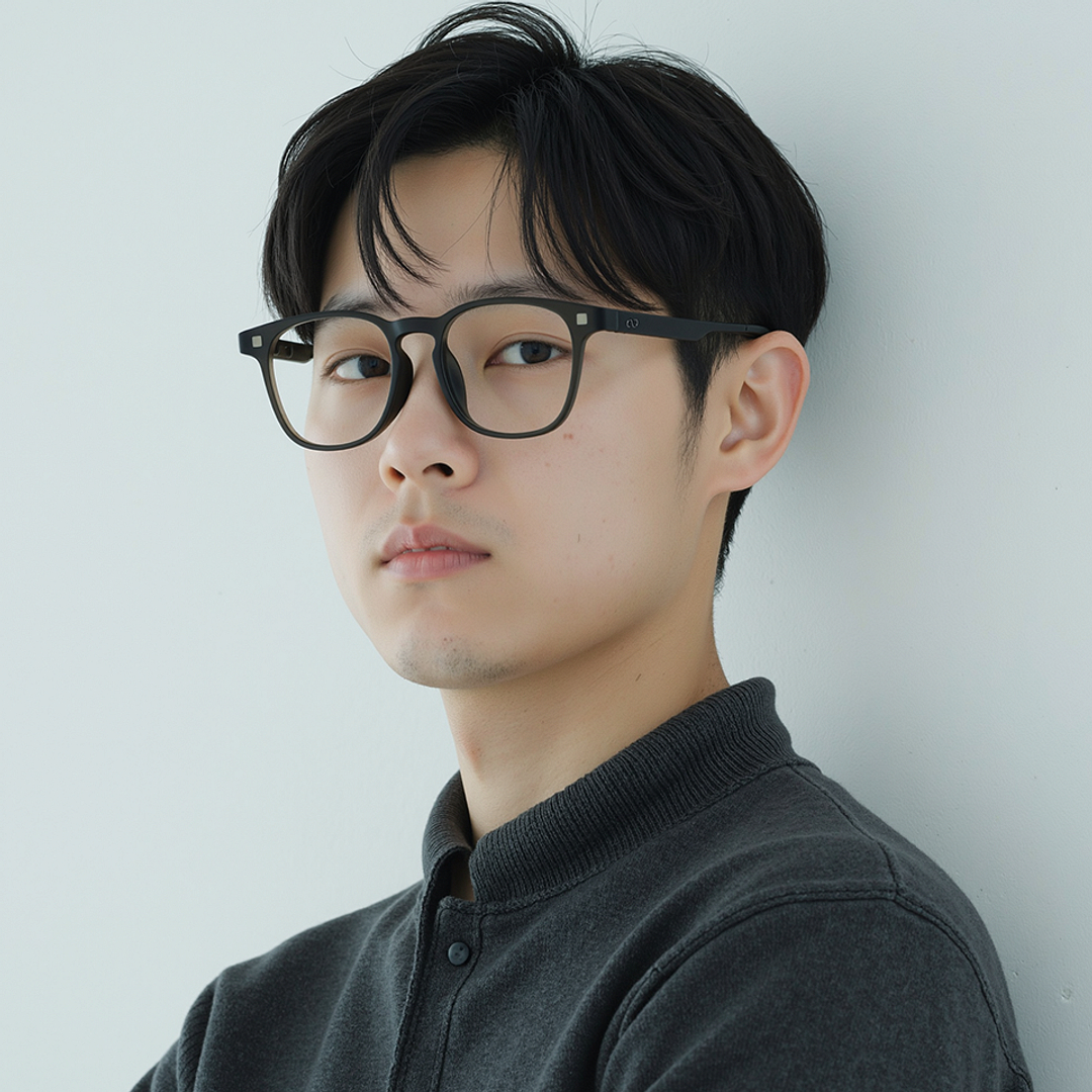 Lenskart Hustlr Dark Grey Full Rim Square left side