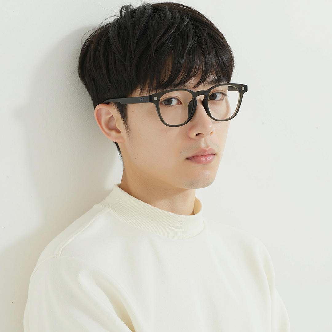 Lenskart Hustlr Dark Grey Full Rim Square right side