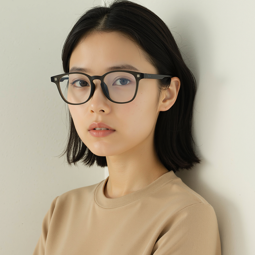 Lenskart Hustlr Dark Grey Full Rim Square left side