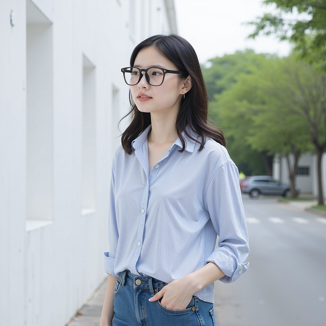 Lenskart Hustlr Dark Grey Full Rim Square left side