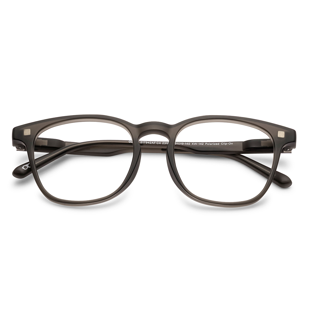 Lenskart Hustlr Dark Grey Full Rim Square left side