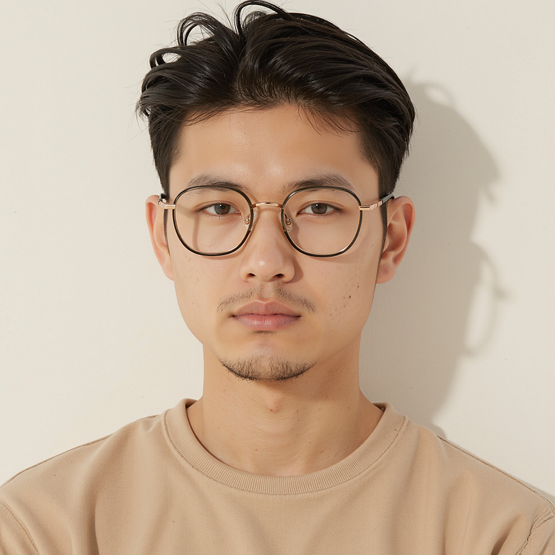 Lenskart Dark Grey Full Rim Square left side