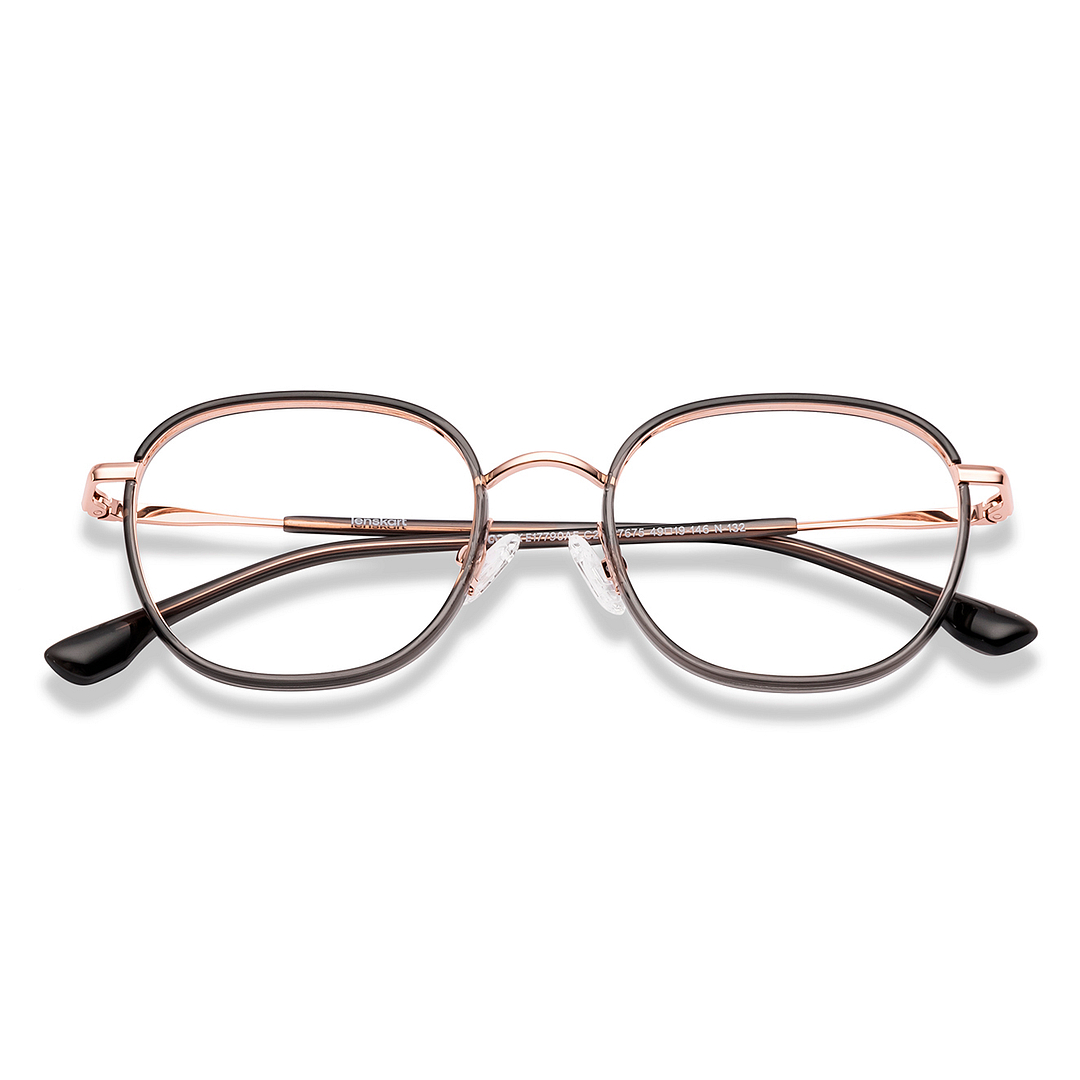Lenskart Dark Grey Full Rim Square left side