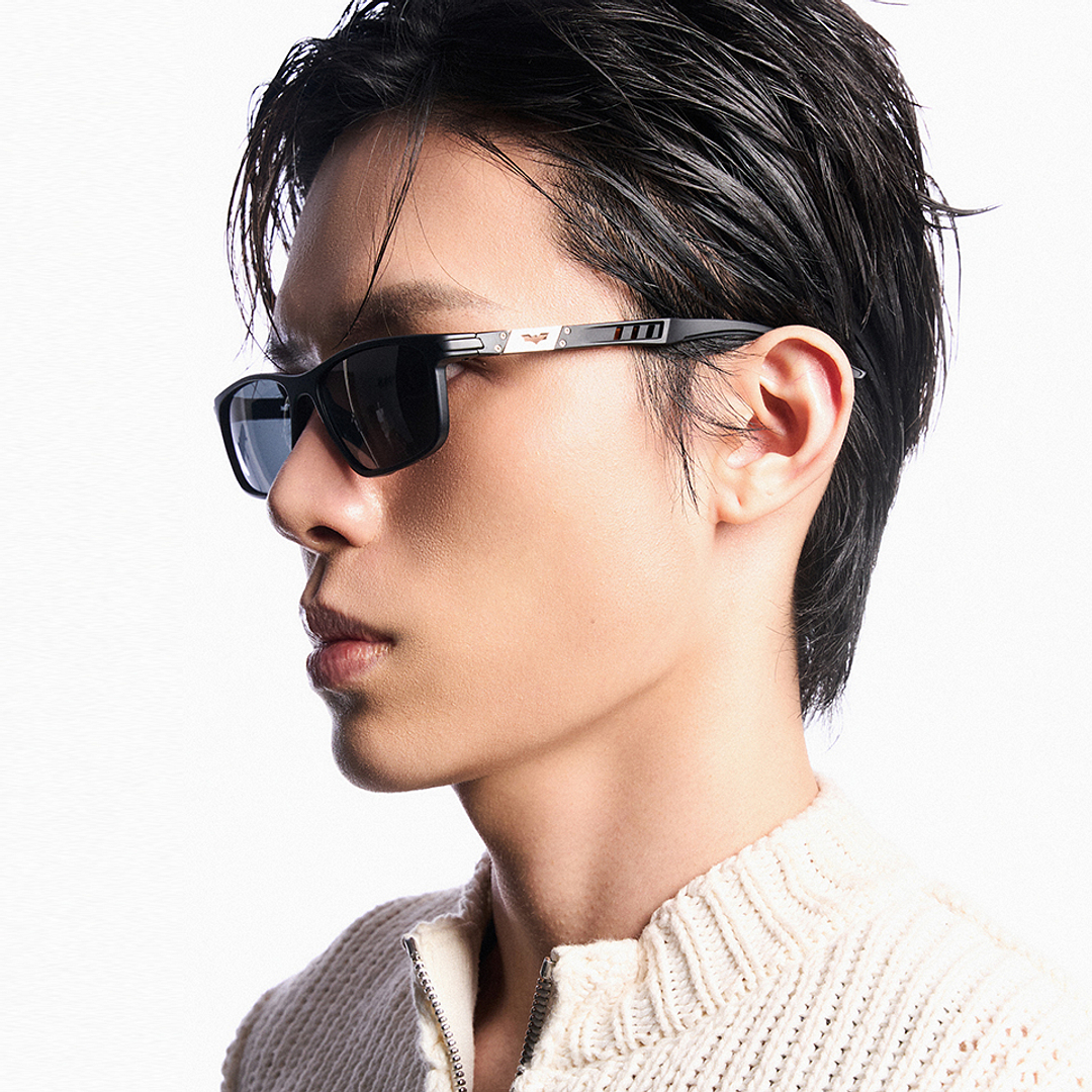 Lenskart STUDIO Matte Black Full Rim Rectangle right side