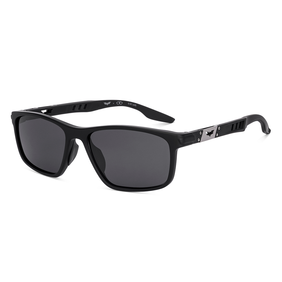 Lenskart STUDIO Matte Black Full Rim Rectangle left side
