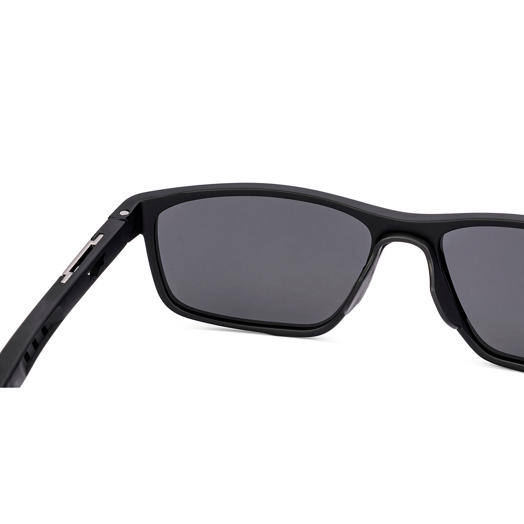 Lenskart STUDIO Matte Black Full Rim Rectangle left side
