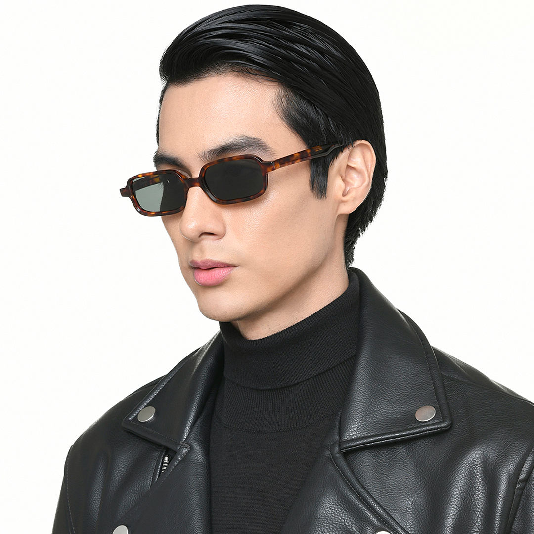 Lenskart Tortoise Full Rim Rectangle left side