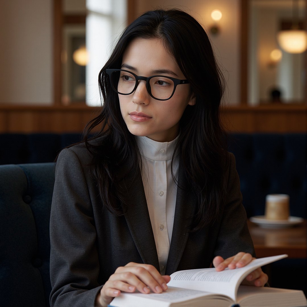 Lenskart Hustlr Screen Glasses Blue Block Zero Power Screen Glasses : Dark Night Full Rim Square Lenskart HUSTLR LB E14058-XW C40 right side