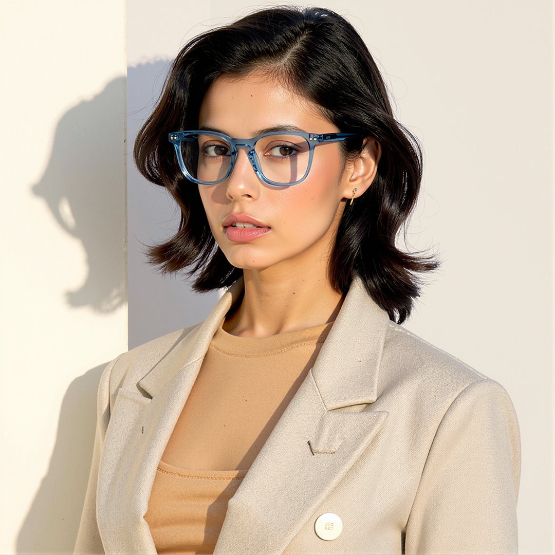 Lenskart Hustlr Online Denim-Ace Full Rim Square right side