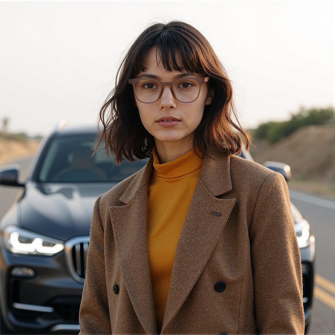 Lenskart Hustlr Online Dusty Rose Full Rim Square left side