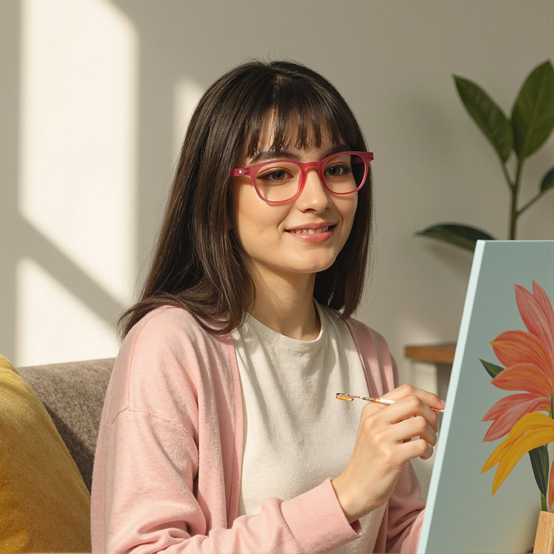 Lenskart Hustlr Online Flamingo Full Rim Square right side