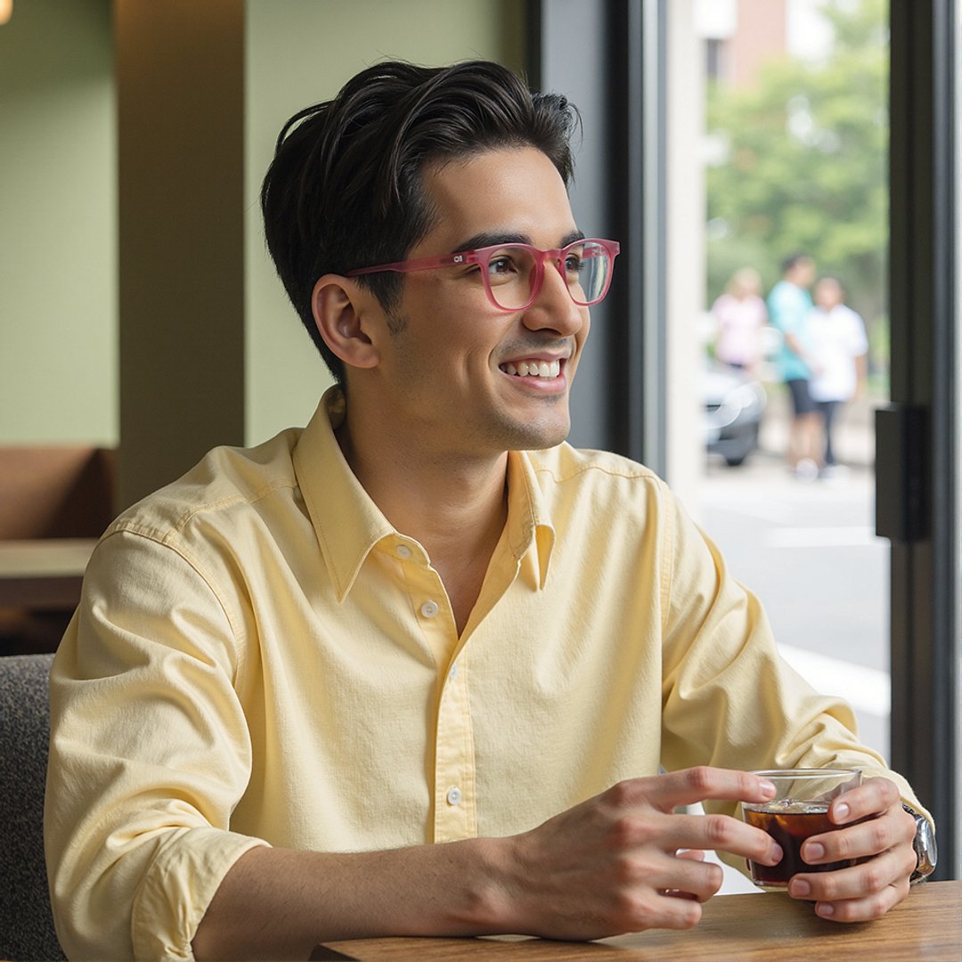 Lenskart Hustlr Online Flamingo Full Rim Square right side