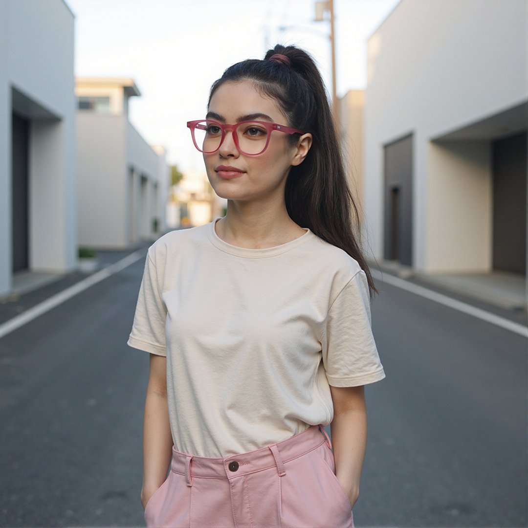 Lenskart Hustlr Online Flamingo Full Rim Square right side